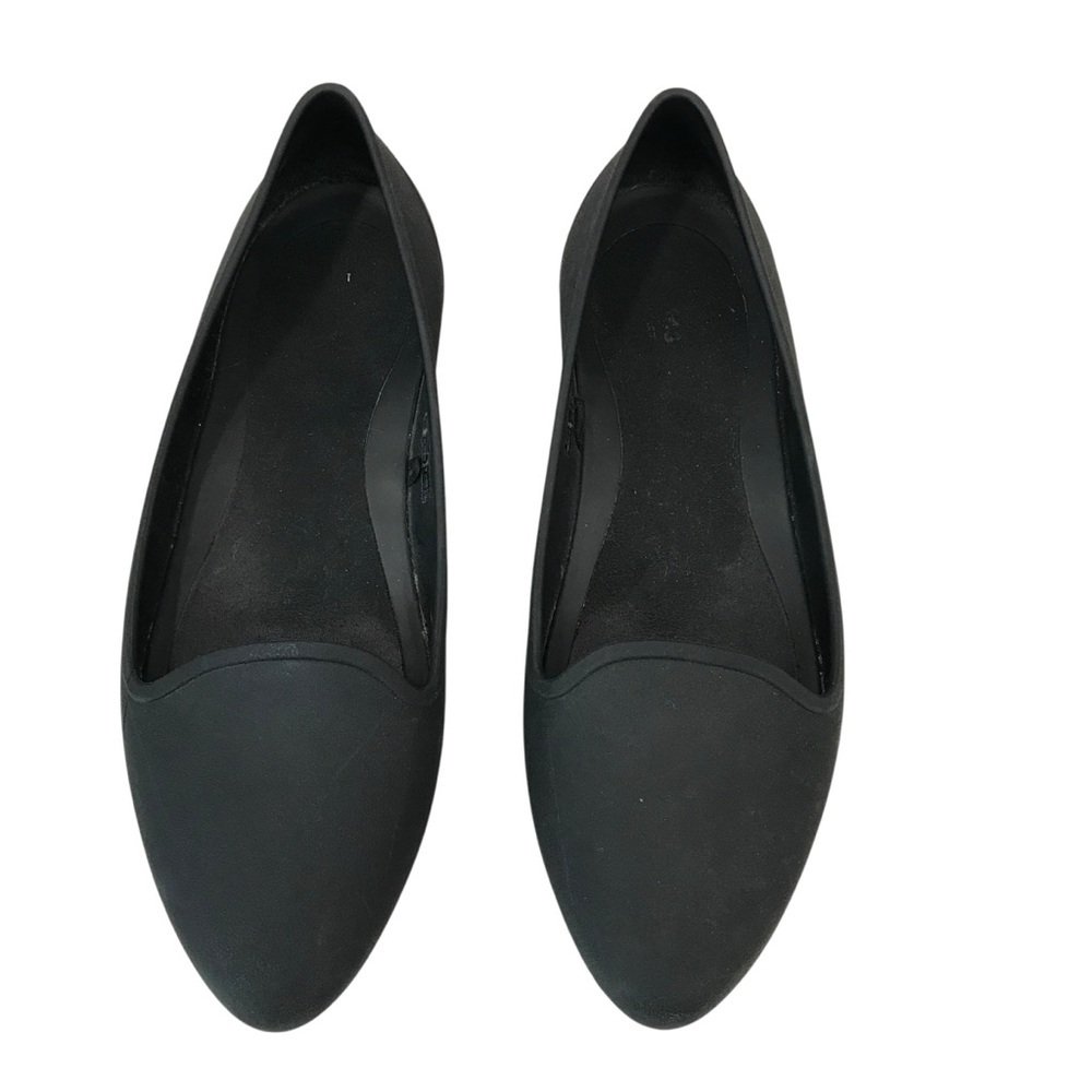 CROCS Brooklyn Flat women’s Size 8 Shoes Black Pointed Toe Slip On Comfort Flats - Picture 3 of 6